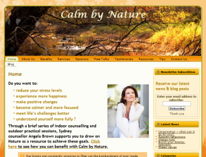 natural therapies website design
